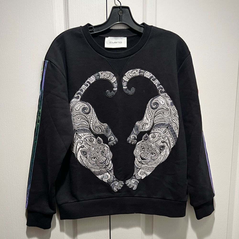 custo barcelona black female sweatshirt size S NWOT